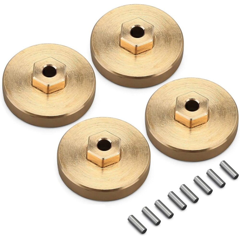 Brass Steering Knuckles RC Counterweights for 1/24 RC Crawler Axial AX24 Upgrade